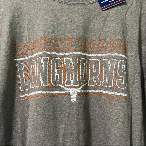 NWT Champion Adult Sz 2XL Gray The University of Texas at Austin Longhorns Tee - Picture 3 of 6